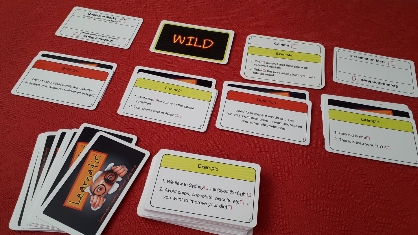 DECK 2 - Punctuation & Formatting Card Games