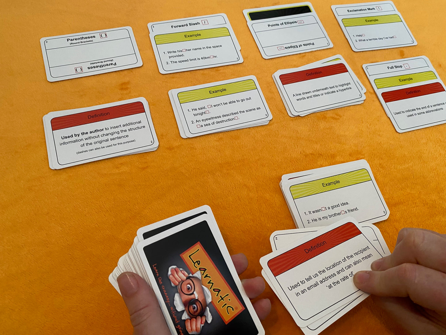 DECK 2 - Punctuation & Formatting Card Games